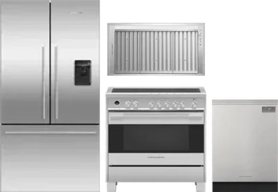4 Piece Package Includes Refrigerator, Range, Hood And Dishwasher